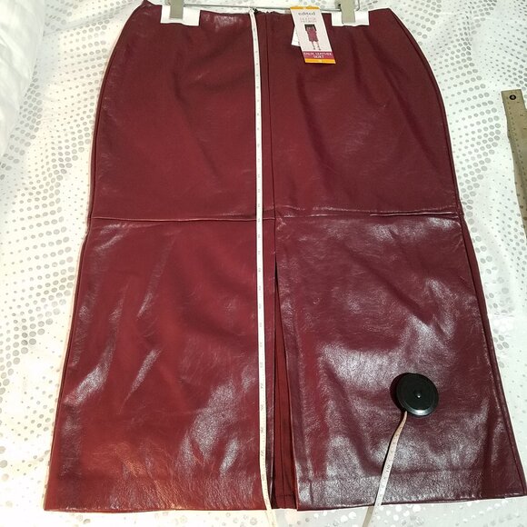 Edited by Hunter McGrady Women’s Faux Leather Skirt – Black – Size 12 –Brand NEW - Picture 9 of 16